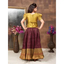 Aarika Girls Embellished Beads and Stones Ready to Wear Lehenga & image 2