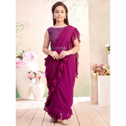 Aarika Girls Embellished Ready to Wear Lehenga & Blouse With Dupatta-picture-58