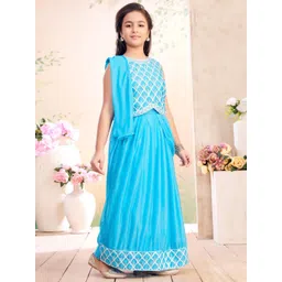 Aarika Girls Embroidered Thread Work Ready to Wear Lehenga & Blouse With Dupatta-picture-10