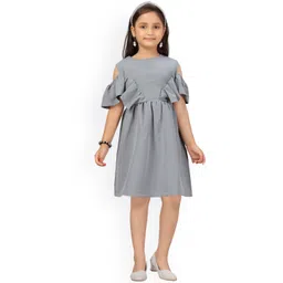 Aarika Girls Grey Dress-picture-23