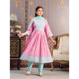 Aarika Girls Pink Printed Kurti-picture-38