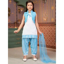 Aarika Girls Printed Regular Kurta with Salwar & With Dupatta-picture-31