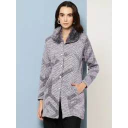 Aarika Grey Wool Abstract Cardigan-picture-45