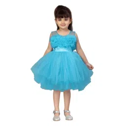 Aarika Kids Blue Solid Dress-picture-27