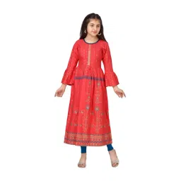 Aarika Kids Gajri Cotton Printed Kurti-picture-12