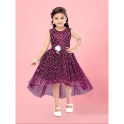 Aarika Kids Girls Purple Color Frock-picture-19
