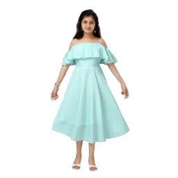 Aarika Kids Light Blue Solid Dress-picture-15