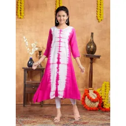 Aarika Kids Pink & White Printed Kurti-picture-33