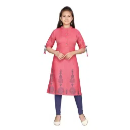 Aarika Kids Pink Printed Kurta-picture-31