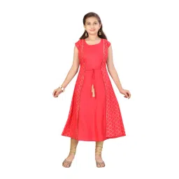 Aarika Kids Pink Printed Kurti-picture-30