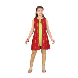Aarika Kids Red Printed Kurti-picture-40