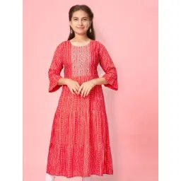 Aarika Kids Red Printed Kurti-picture-45