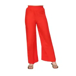 Aarika Kids Red Solid Palazzos-picture-30