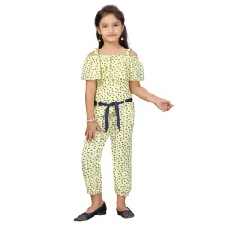 Aarika Kids Yellow Printed Jumpsuit with belt-picture-38
