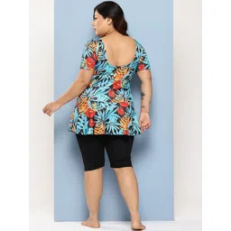 Aarika Plus Size Floral Printed Swim Suit image 2