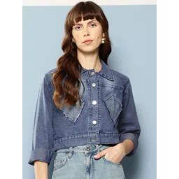 Aarika Women Patchwork Denim Jacket-picture-30