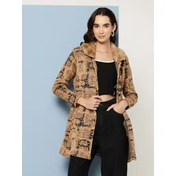 Aarika Women Woollen Longline Cardigan with Fuzzy Detail-picture-17