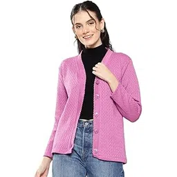 aarika Womens Casual Wear Black Colour Solid Woolen Cardigan-picture-27