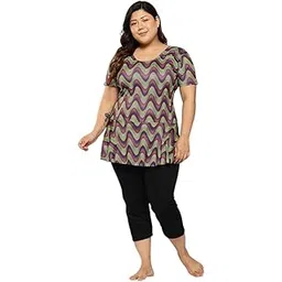 aarika Womens Sports Wear Green-Black Colour Abstract Print Nylon Plus Size Swim Suit-(XS-4XL)-(SW-W-P-SHM-C-1117-GREEN-42)-picture-19