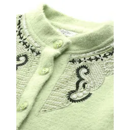 Aarika Woollen Cardigan with Embroidered Detail image 5