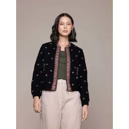 Aarke Ritu Kumar Black Kaar Puffer Jacket-picture-11