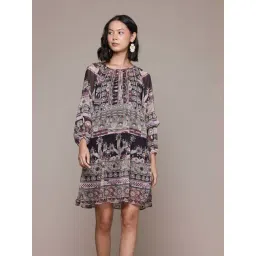 Aarke Ritu Kumar Black Tanishqa Short Dress With Camisole-picture-22