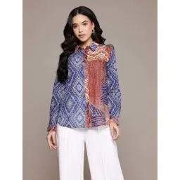 Aarke Ritu Kumar Blue Chimera Shirt-picture-28