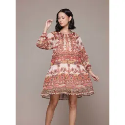 Aarke Ritu Kumar Ecru Tanishqa Short Dress With Camisole-picture-26