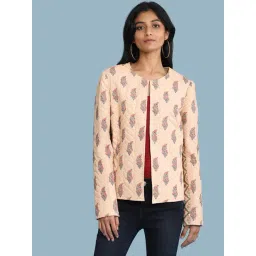 aarke Ritu Kumar Peach Floral Jacket-picture-15