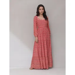 aarke Ritu Kumar Red Floral Print Maxi Dress-picture-37