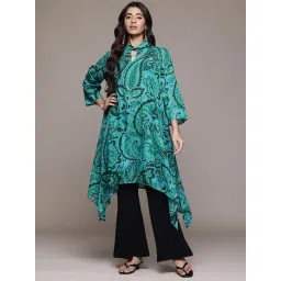 Aarke Ritu Kumar Blue Paisley Kurta-picture-36