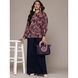 Aarke Ritu Kumar Blue Paisley Shirts-picture-22