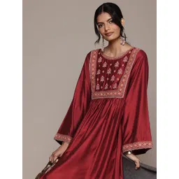 aarke Ritu Kumar Ethnic Motifs Embroidered A-Line Dress-picture-38