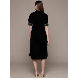 aarke Ritu Kumar Floral Embroidered A-Line Midi Dress image 4