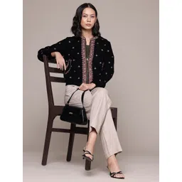 aarke Ritu Kumar Floral Embroidered Tailored Jacket-picture-17