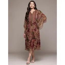 Aarke Ritu Kumar Green Paisley Dresses-picture-26