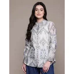 AARKE RITU KUMAR Grey Gloria Shirt With Camisole-picture-16