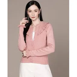 aarke ritu kumar Knitted Ruffle-Trim Cardigan-picture-47