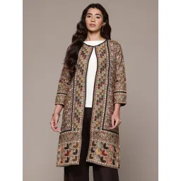 Aarke Ritu Kumar Multicolor Geometric Print Coat-picture-10