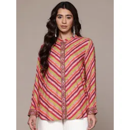 Aarke Ritu Kumar Multicolor Geometric Print Shirts-picture-31