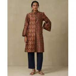 aarke ritu kumar Printed Calf Length Long Jacket-picture-14