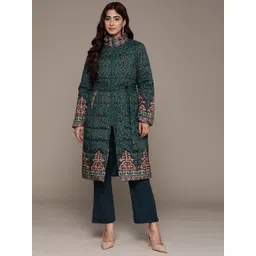 aarke Ritu Kumar Printed Longline Puffer Jacket-picture-13