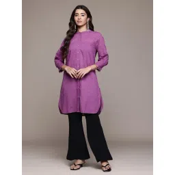 Aarke Ritu Kumar Purple Self Design Kurta-picture-18