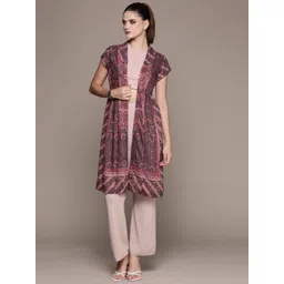 aarke Ritu Kumar Women Printed Longline Shrug-picture-16