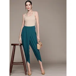 aarke Ritu Kumar Women Teal Dhoti Pants-picture-14