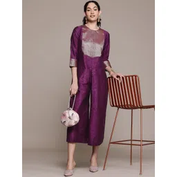 aarke Ritu Kumar Woven Design Culotte Jumpsuit-picture-32