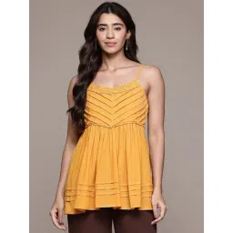 Aarke Ritu Kumar Yellow Tops-picture-26