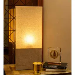 aarvi decor studio Beige Stone Terra Block Lamp-picture-35