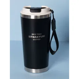 AARVI DECOR STUDIO Black Stainless Steel Airtight Water Bottle-picture-39