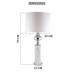 aarvi decor studio Gray Marble Marble Elegance Lamp image 5